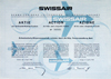 Swissair Aktie stock certificate 1958